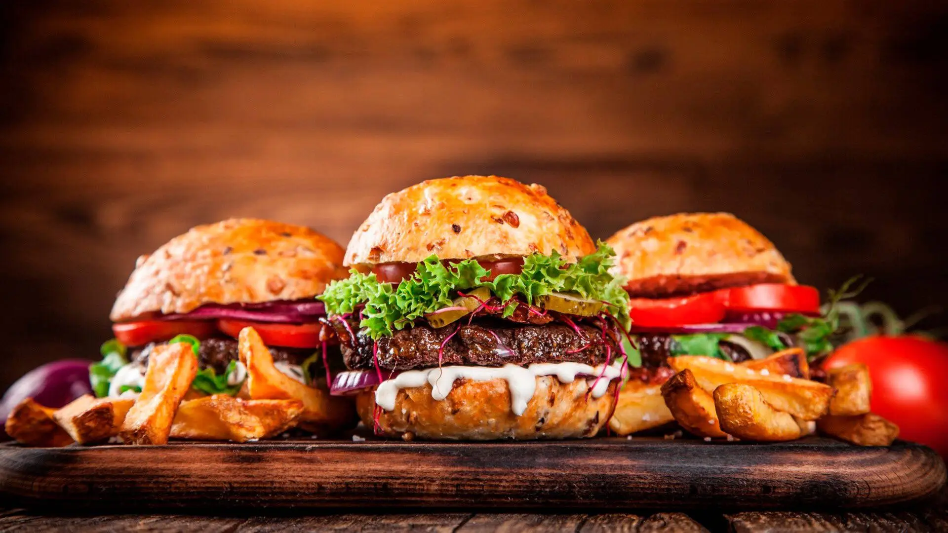 Fondo de hamburguesas